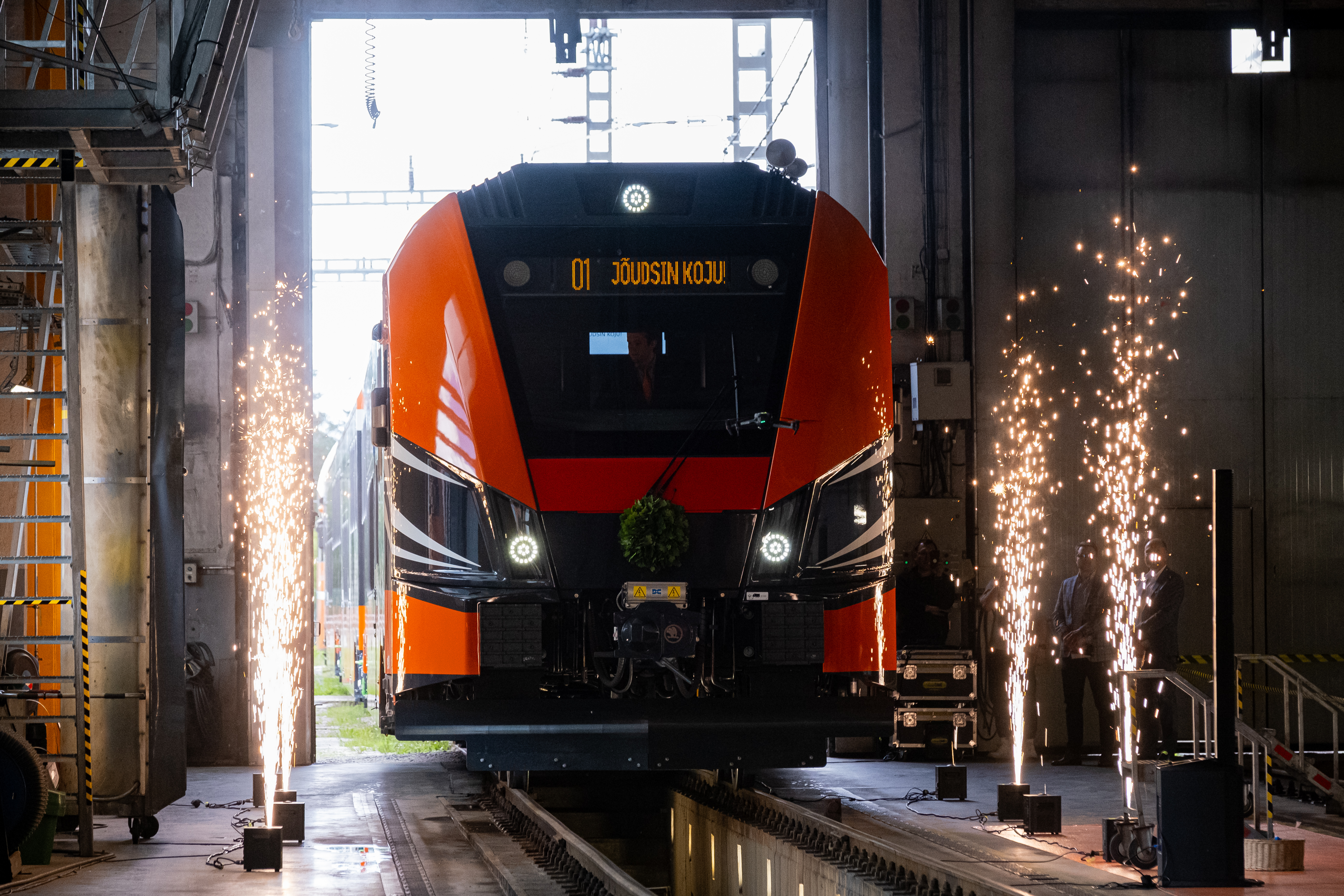 Uus Škoda rong siseneb Elroni depoosse